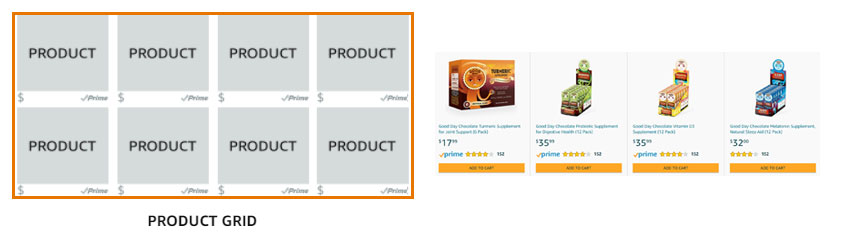 Amazon Storefront Product Grid