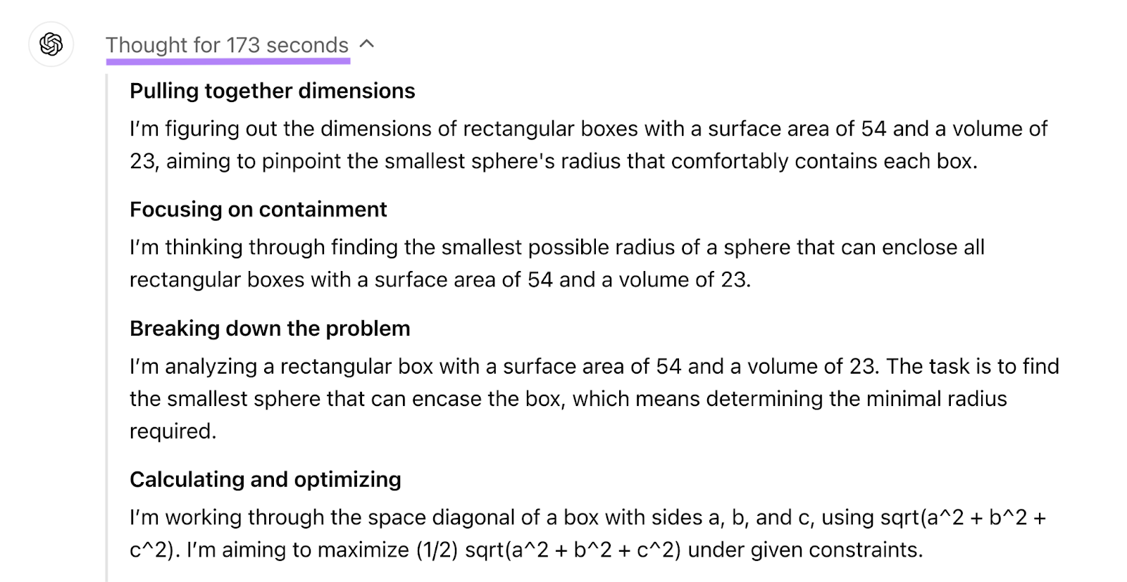 The process includes pulling together dimensions, focusing on containment, breaking down the problem, and more