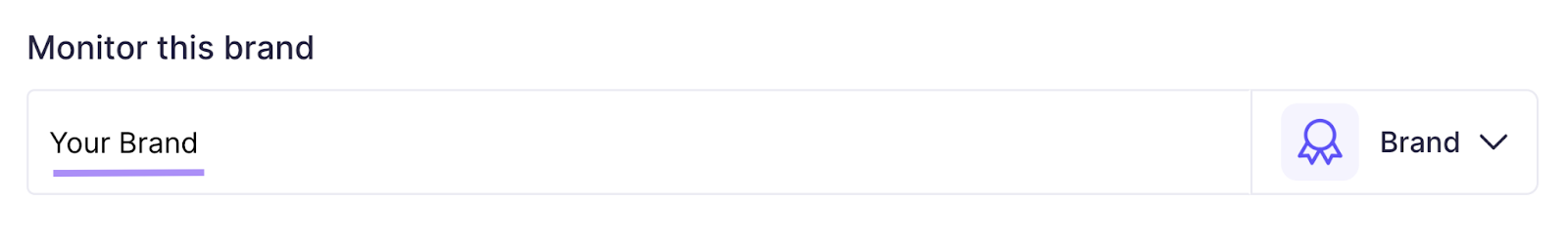 "Monitor this brand" box in Brand Monitoring app