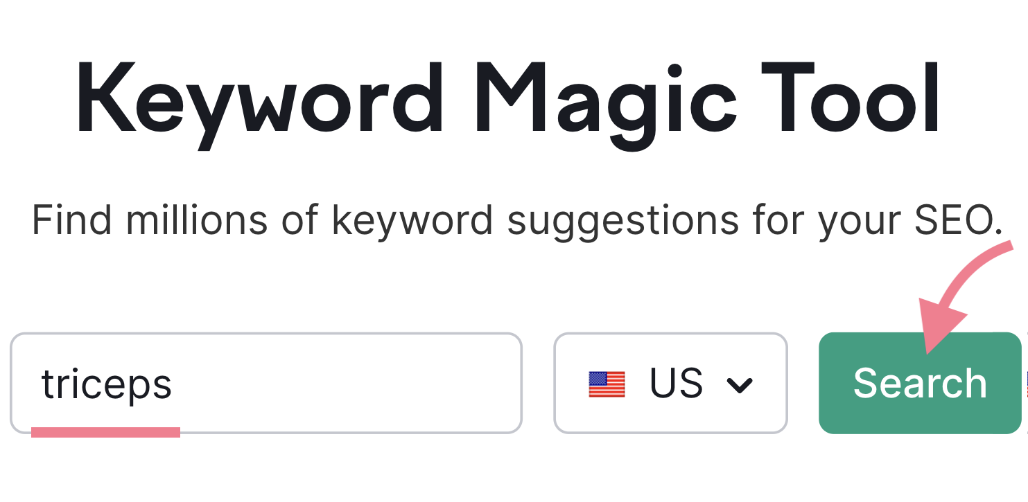 Keyword Magic Tool