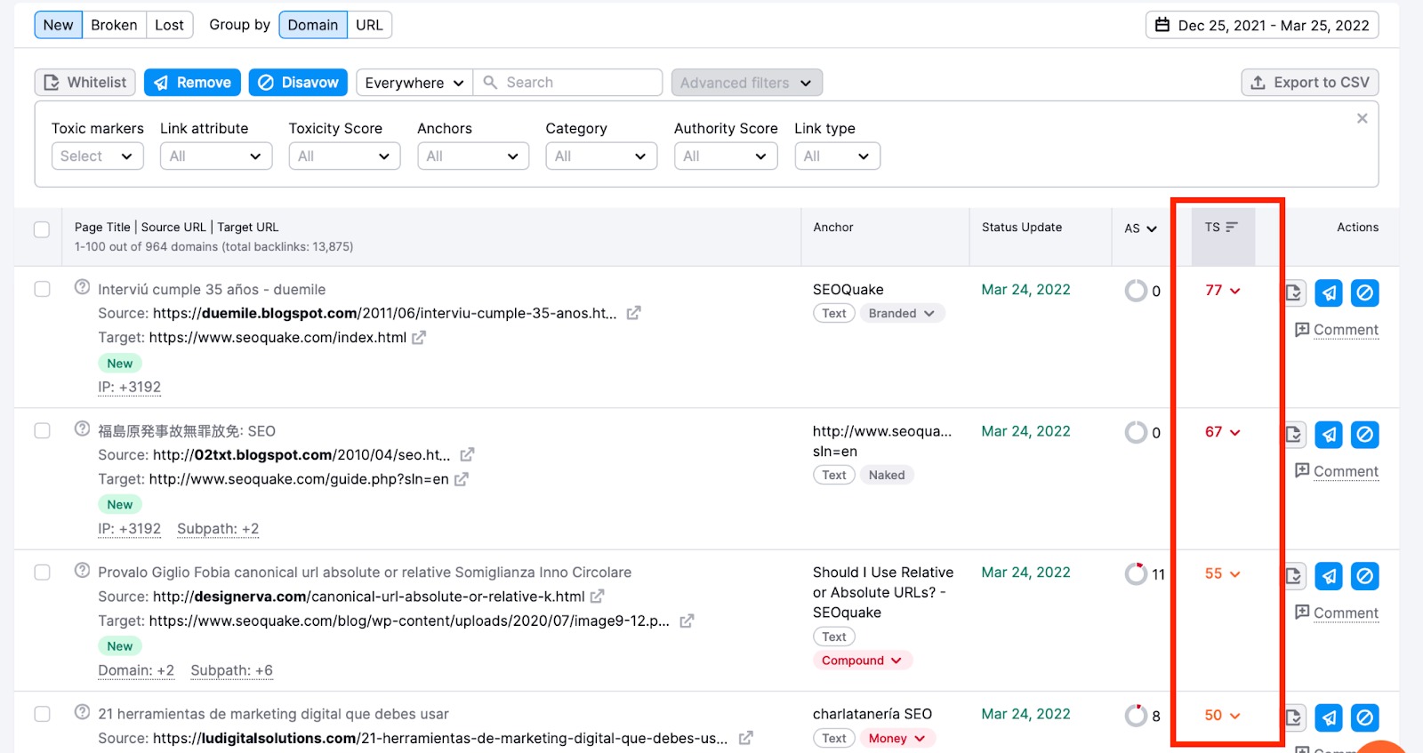 Monitoring Lost and Found Referring Domains image 2